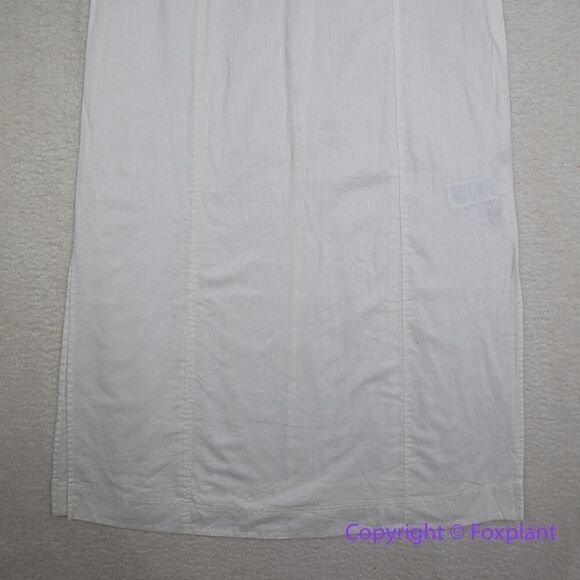 New! Madewell Linen-Cotton Princess-Seamed Midi‎ Dress, size XXS - Picture 6 of 13